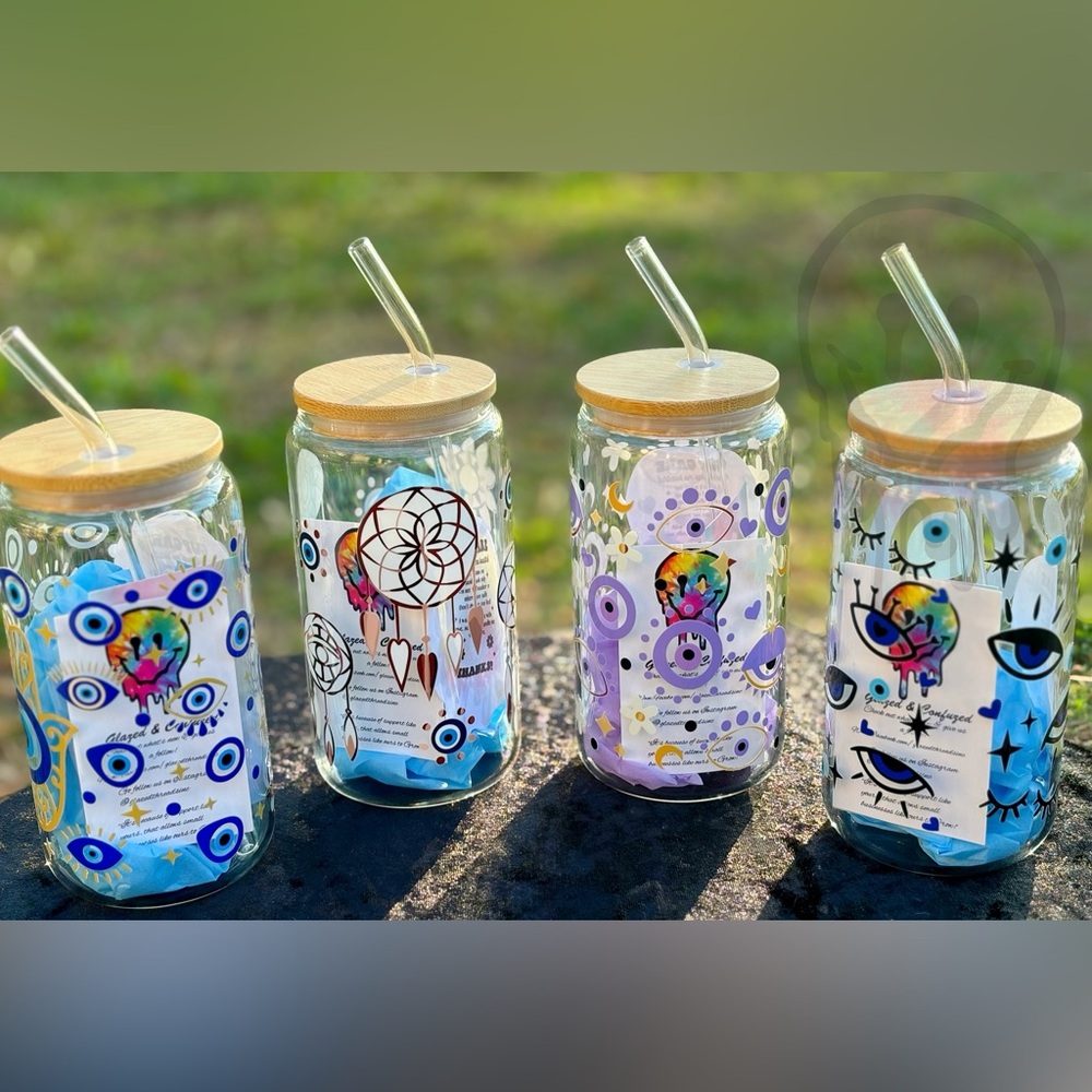 16oz Handmade Glass cups